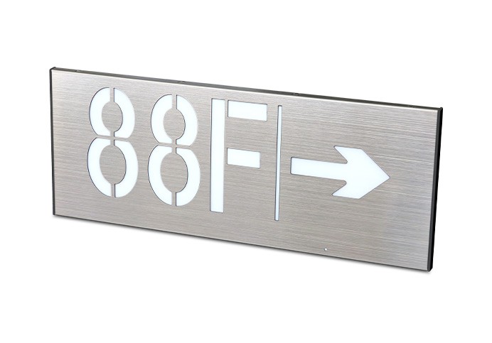 消防應(yīng)急疏散標(biāo)志燈具-小型單面右向樓層  ZS-BZ-ACJ(E1Ⅰ)-01