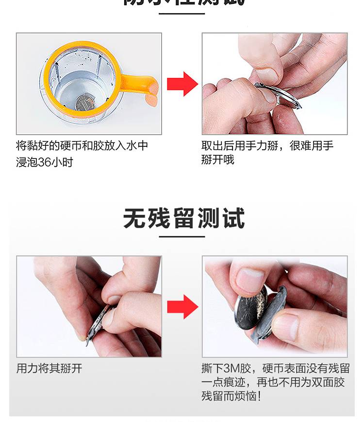 3M棉紙雙面膠9448測試